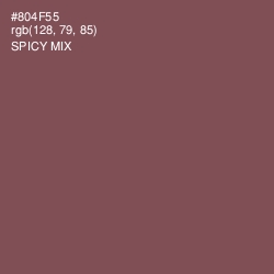 #804F55 - Spicy Mix Color Image